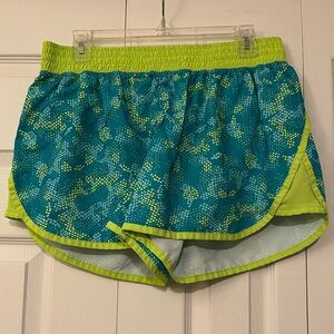 Champion Duodry+ Lime Green and Blue Shorts